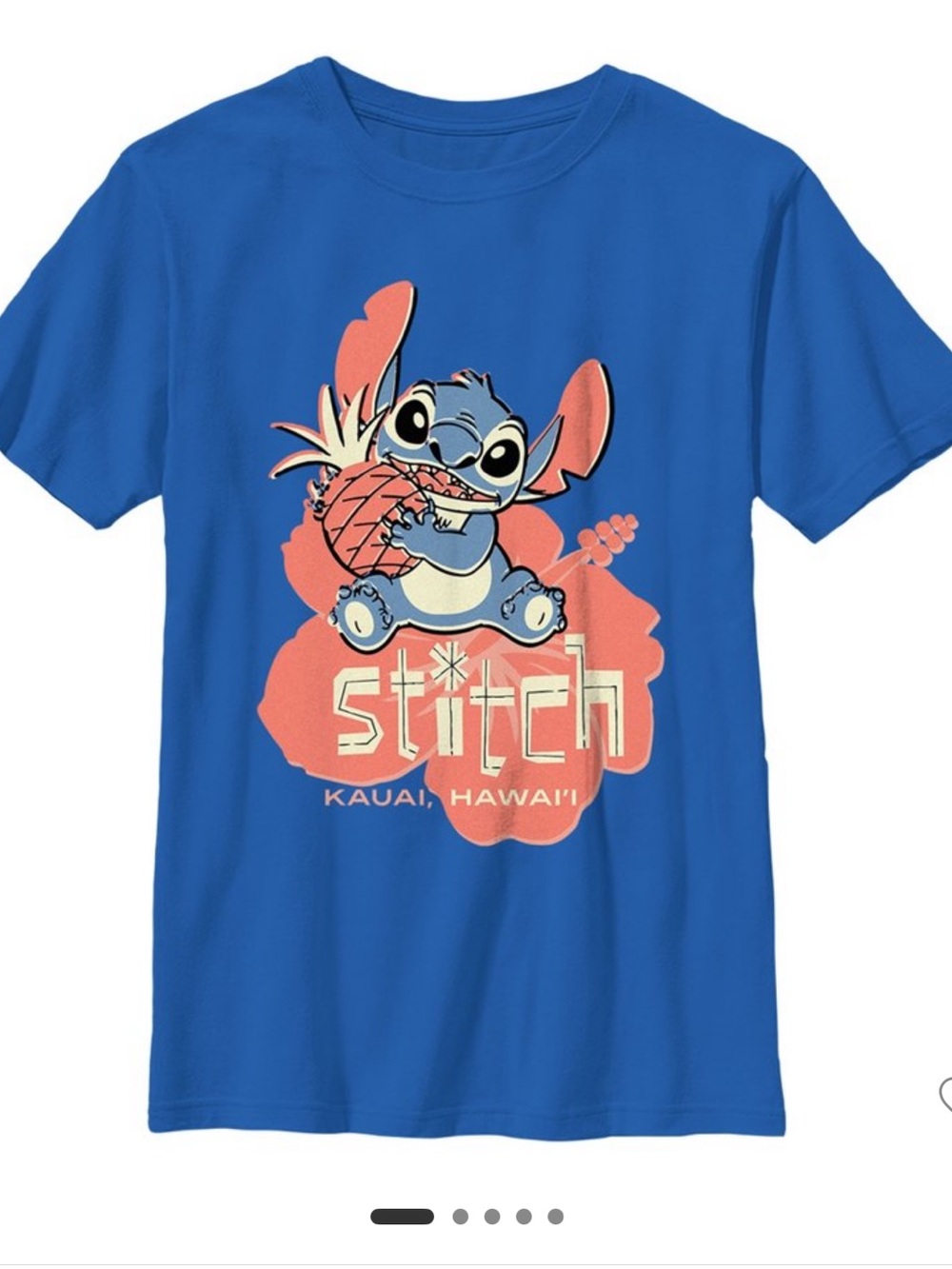 BLilo & Stitch Kauai Pineapple Stitch
T-Shirt - Royal Blue